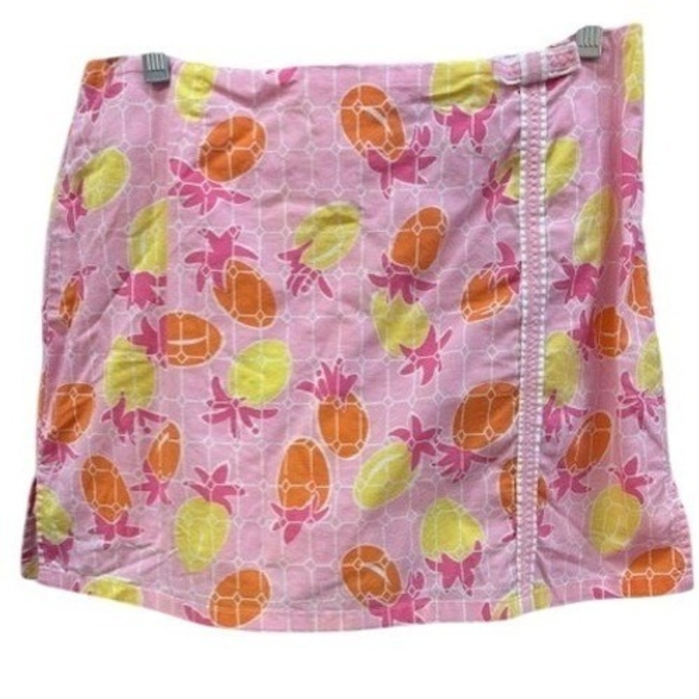 Lilly Pulitzer Pink Pineapple Print Mini Skort Preppy Tropical Summer Size 6